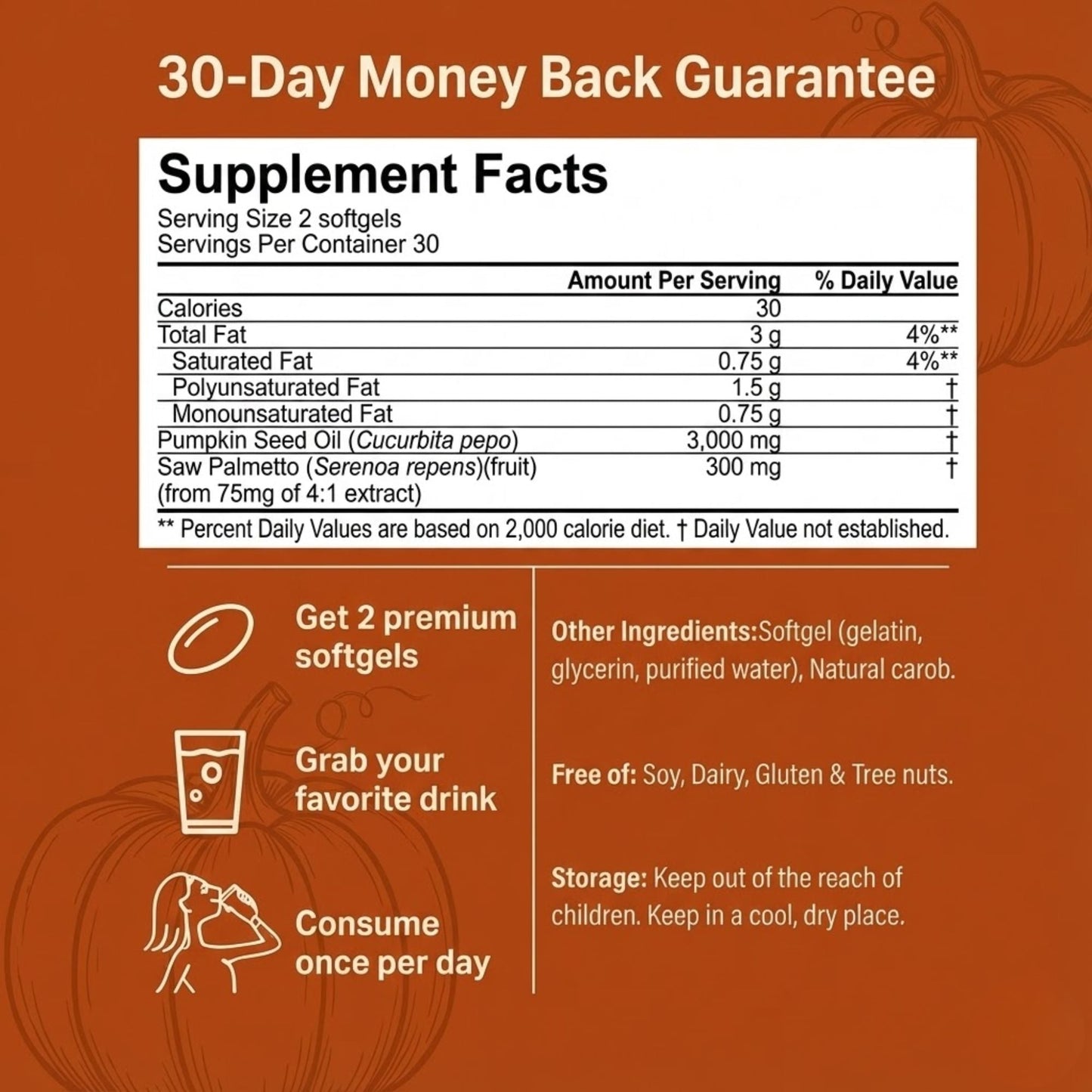 Everli® Pumpkin Seed Oil Softgels